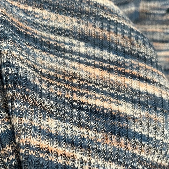 Lane Bryant Blue Striped Long Sleeve Top size 26 - Picture 4 of 7